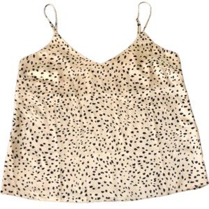 FOREVER 21 Satin Tank animal print top•sz M